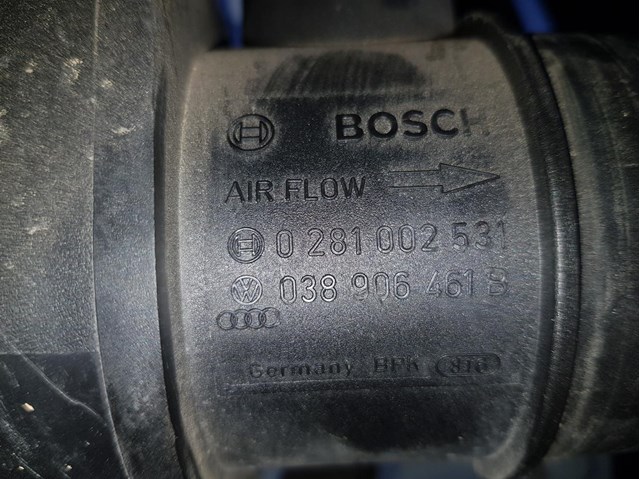 Medidor de fluxo para Volkswagen Golf V (1k1)(10.2003) bkc 0281002531