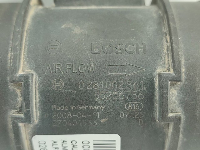 0281002861 FIAT Датчик потока (расхода) воздуха, расходомер M.A.F. - (Mass Airflow) купить в Полтава