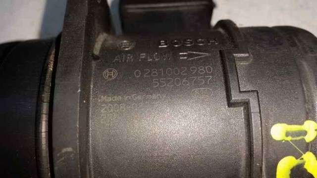 FIAT 0281002980 Датчик потока (расхода) воздуха, расходомер M.A.F. - (Mass Airflow) в наличии Кривой Рог