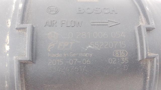 0281006054 Датчик потока (расхода) воздуха, расходомер M.A.F. - (Mass Airflow) купить Львов