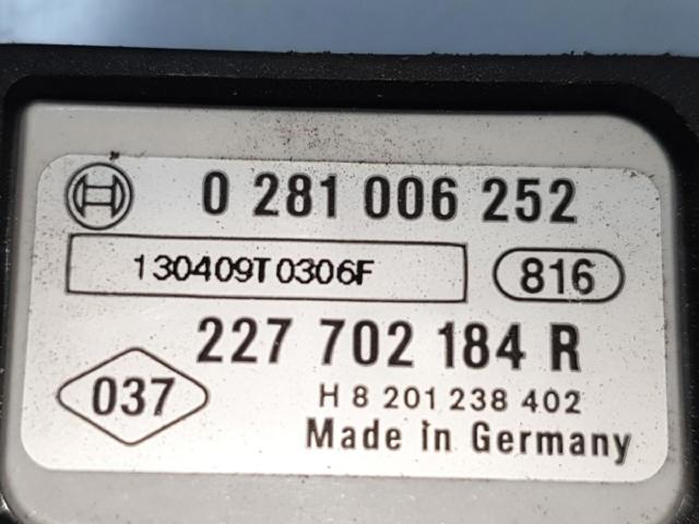 RENAULT 0281006252 Датчик давления выхлопных газов в наличии Сумы