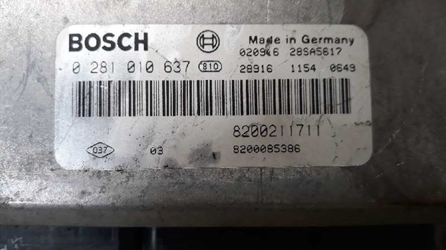 RENAULT 0281010637 Блок управления двигателем в наличии Тернополь
