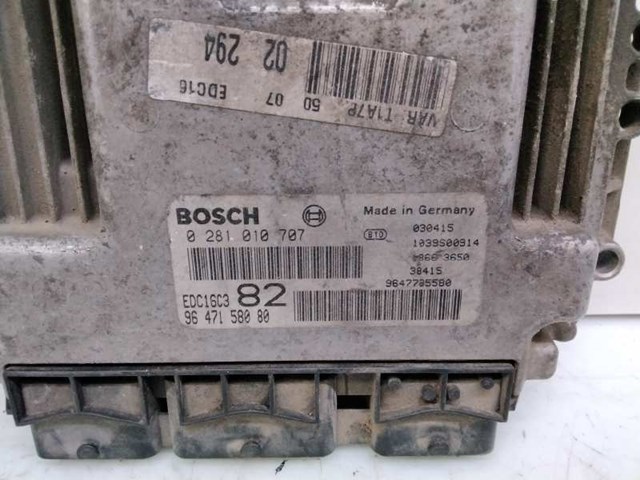 0281010707 PEUGEOT Модуль управления (ЭБУ) двигателем купить в Львов