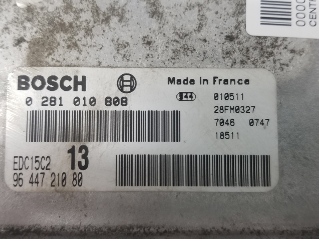 PEUGEOT 0281010808 Блок управления двигателем в наличии Полтава