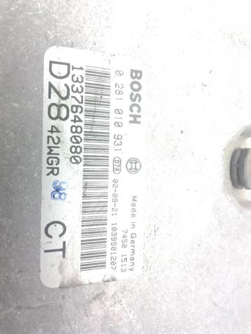 0281010931 FIAT Блок управления двигателем купить в Черновцы