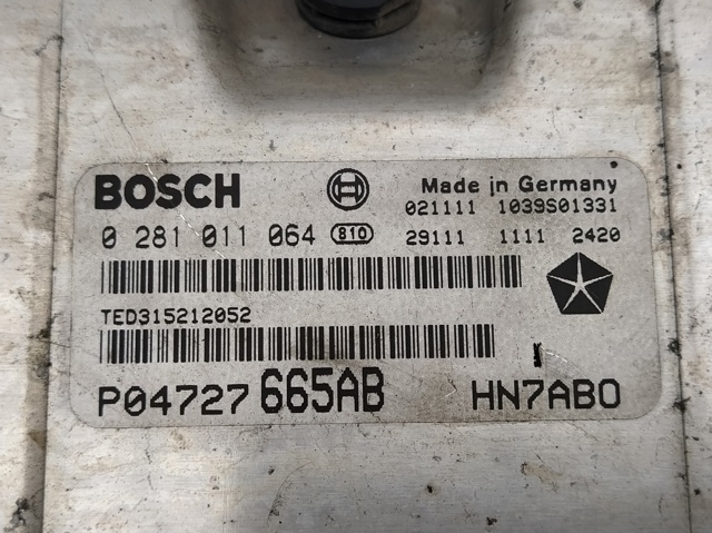 CHRYSLER 0281011064 Модуль управления (ЭБУ) двигателем в наличии Одесса