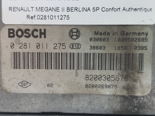RENAULT 0281011275 в наличии Каменское