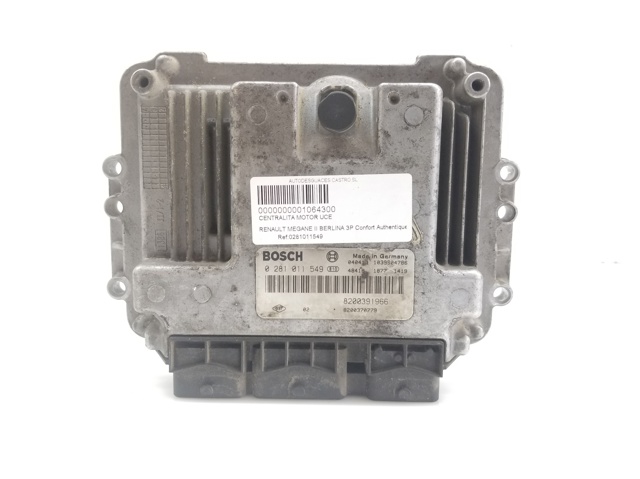 0281011549 RENAULT Блок управления двигателем купить в Черновцы