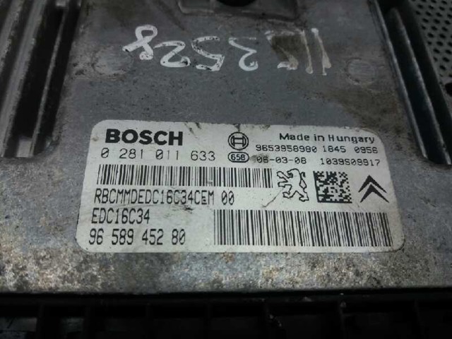 PEUGEOT 0281011633 Блок управления двигателем в наличии Кривой Рог