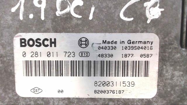 RENAULT 0281011723 Модуль управления (ЭБУ) двигателем в наличии Днепр