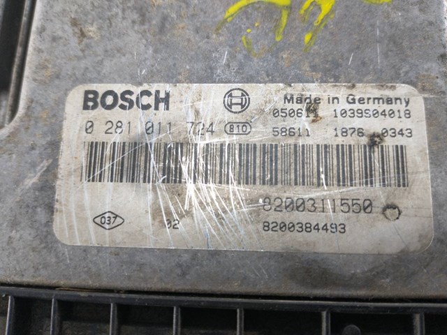 RENAULT 0281011724 Блок управления двигателем в наличии Кривой Рог