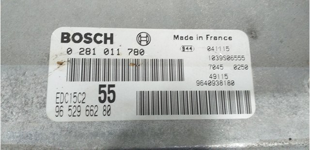 PEUGEOT 0281011780 Модуль управления (ЭБУ) двигателем в наличии Чернигов