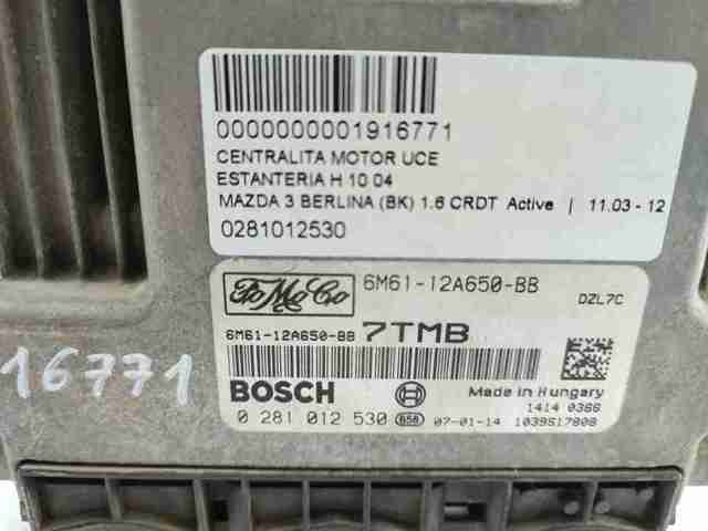 0281012530 MAZDA Модуль управления (ЭБУ) двигателем купить в Павлоград