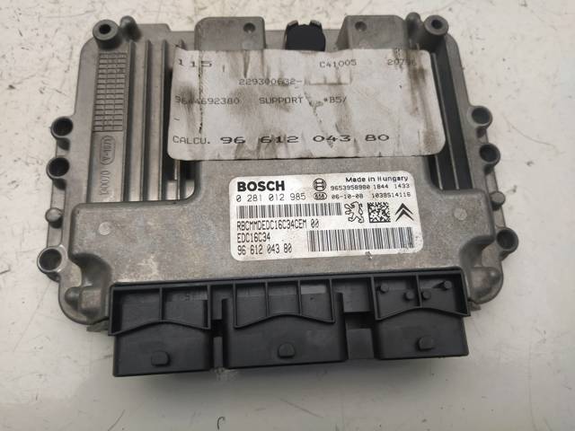 0281012985 PEUGEOT Блок управления двигателем купить в Ирпень
