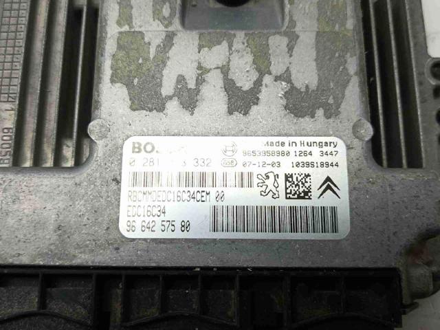 0281013332 PEUGEOT Модуль управления (ЭБУ) двигателем купить в Львов