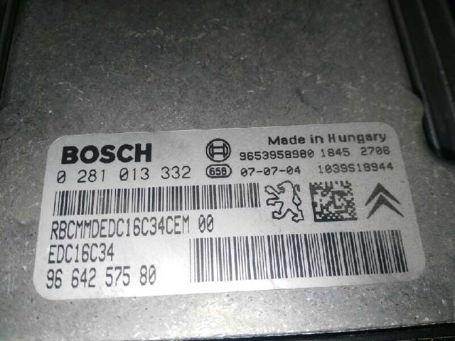 PEUGEOT 0281013332 Модуль управления (ЭБУ) двигателем в наличии Тернополь