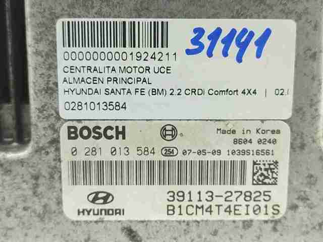 0281013584 HYUNDAI Модуль управления (ЭБУ) двигателем купить в Днепр