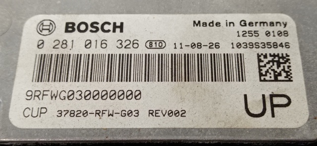 HONDA 0281016326 в наличии Каменское