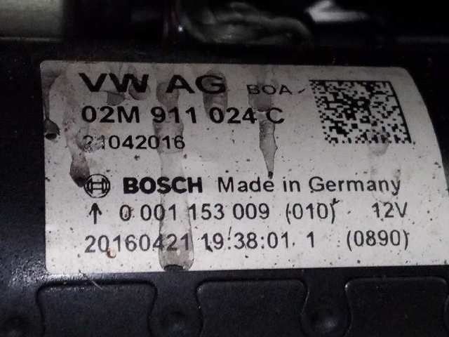 Motor de arranque para Audi A3 Sportback 2.0 TDI CRLB 02M911024C