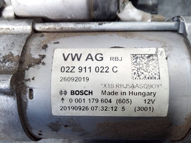 Partida para Volkswagen Passat (362) (2010-2014) 2.0 TDI CFGBCLLA 02Z911022C