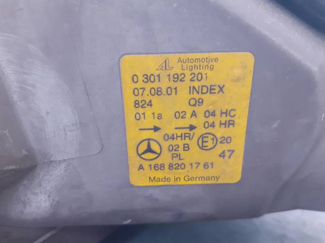 0301192201 MERCEDES Левая фара купить в Хмельницкий