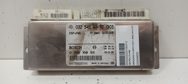 0325456532 MERCEDES Блок управления ESP купить в Хмельницкий