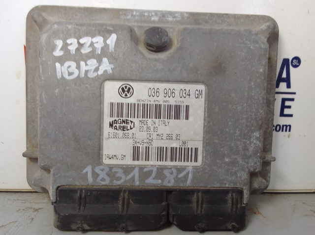 Unidade de controle do motor UCE para Volkswagen Lupo (6x1,6x1) (1998-2005) 1.4 TDI AMF 036906034GM