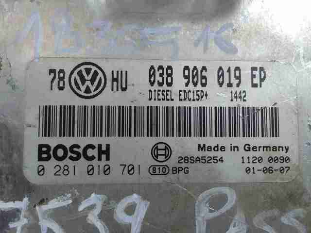 VAG 038906019EP Блок управления двигателем в наличии Полтава