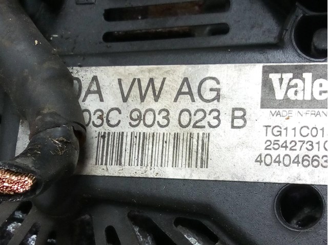 Alternador para Audi A3 1.6 FSI Bag 03C903023B