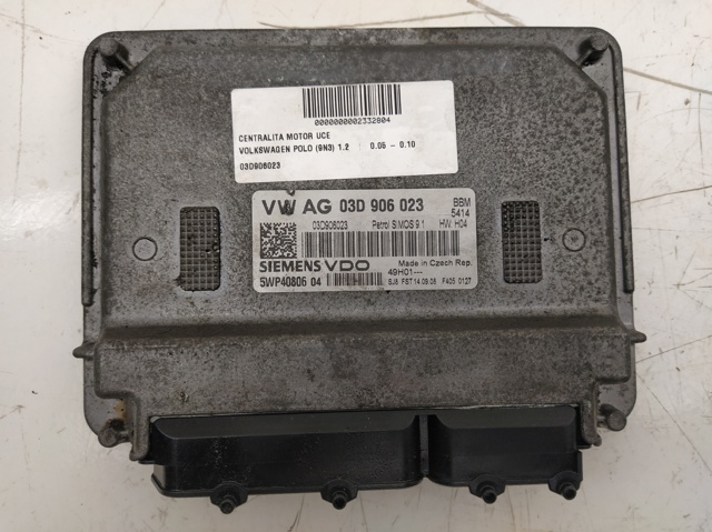 Unidade de controle do motor UCE para skoda fabia i (6y2) (2005-2008) 1.4 tdi bnm 03D906023