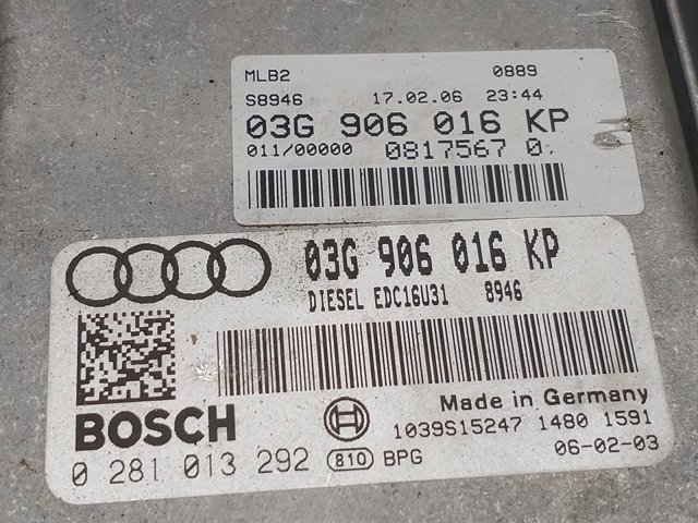 03G906016 Блок управления двигателем купить Одесса