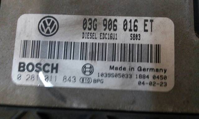 VAG 03G906016ET Блок управления двигателем в наличии Запорожье