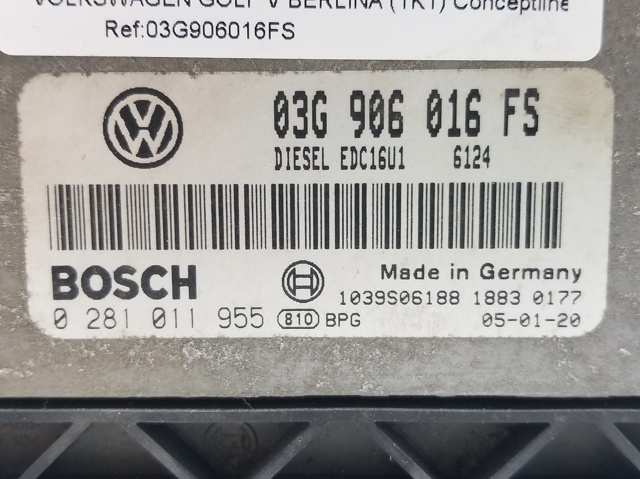03G906016FS VAG Модуль управления (ЭБУ) двигателем купить в Ирпень