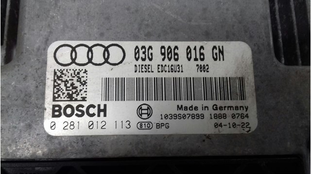 Unidade de controle de motor UCE para Audi A4 avant 2.0 TDI (140 HP) BLB 03G906016GN