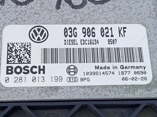 VAG 03G906021KF Модуль управления (ЭБУ) двигателем в наличии Запорожье