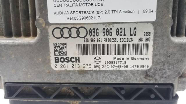 03G906021LG VAG Модуль управления (ЭБУ) двигателем купить в Каменское