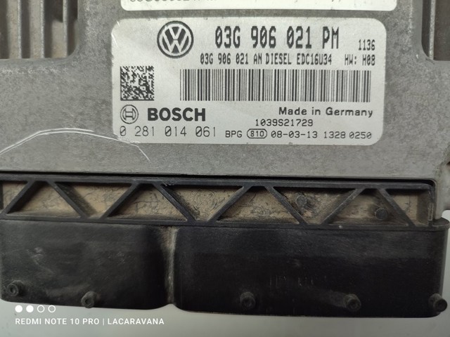 VAG 03G906021PM Модуль управления (ЭБУ) двигателем в наличии Ирпень