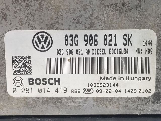 VAG 03G906021SK Блок управления двигателем в наличии Львов