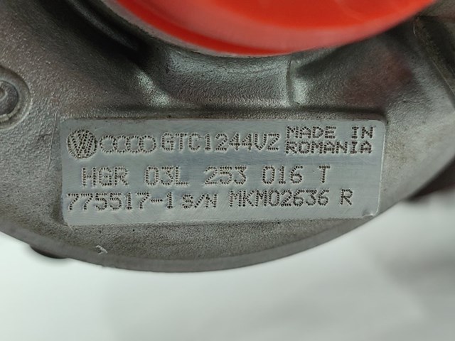 Turbocompresor para seat ibiza iv (6j5,6j5) (2008-2010) 1.6 tdi cay 03L253016T
