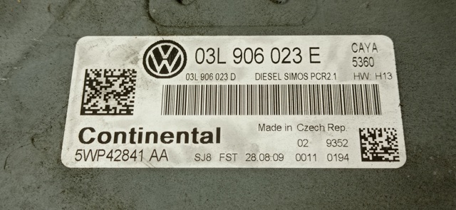 03L906023E VAG Модуль управления (ЭБУ) двигателем купить в Винница