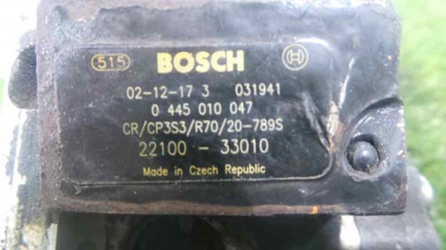 Bomba de combustível de pressão alta Toyota Yaris P10