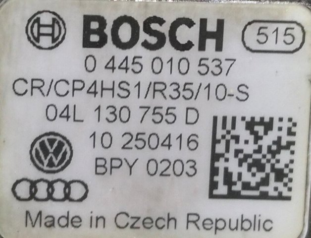 Bomba de combustível de pressão alta 0445010537 VAG