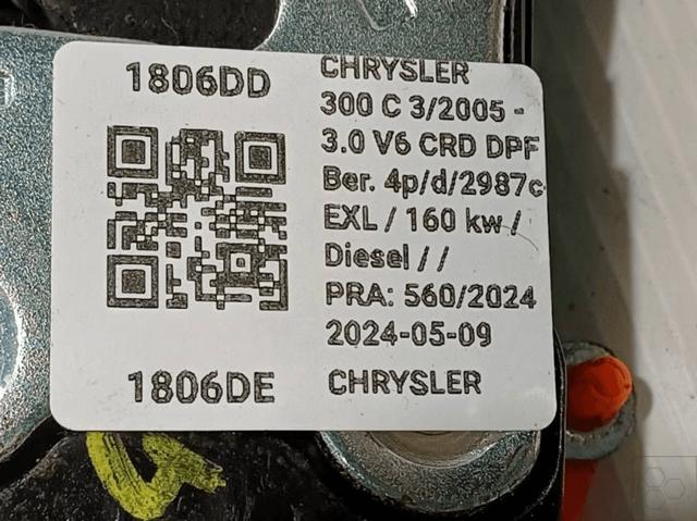 Fecho da porta dianteira esquerda Chrysler 300