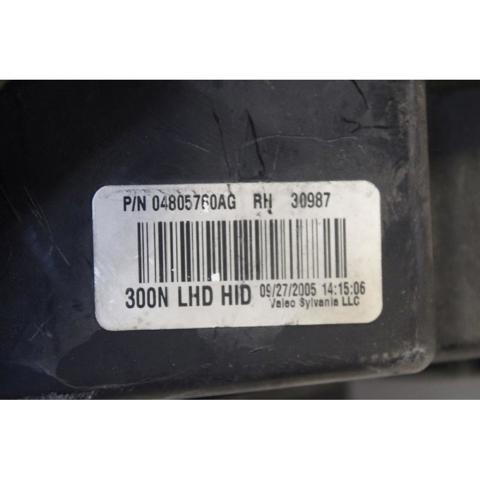 CHRYSLER 04805760AG Правая фара в наличии Кривой Рог