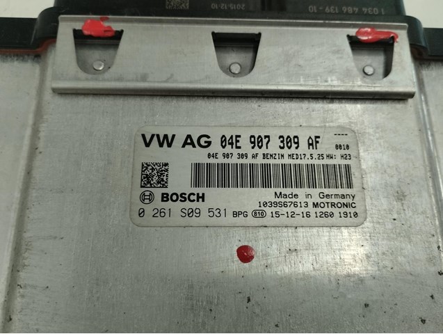 Unidade de controle do motor UCE para Volkswagen Polo (6R1,6R1) (2009-2014) 1.2 TSI CBZB 04E 907 309 AF