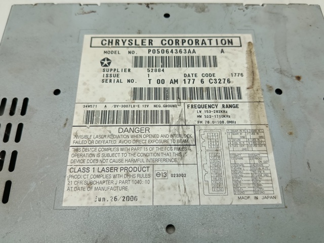 CHRYSLER 05064363AA в наличии Николаев