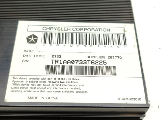 05091214AG CHRYSLER Усилитель звука аудиосистемы купить в Запорожье