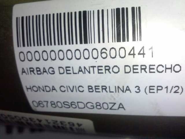 HONDA 06780S6DG80ZA Подушка безопасности (AIRBAG) пассажирская в наличии Одесса