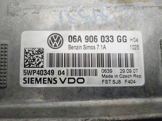 VAG 06A906033GG Блок управления двигателем в наличии Кривой Рог