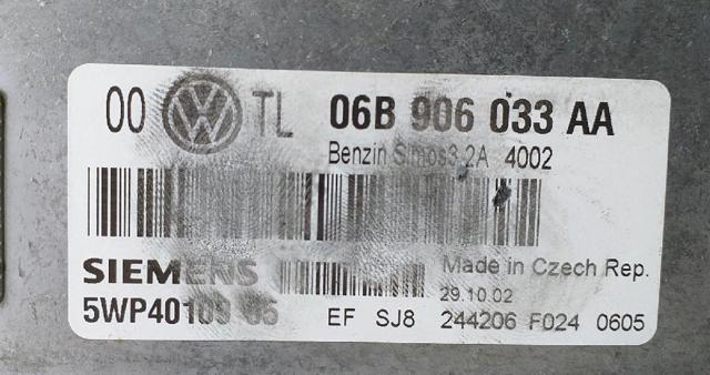 VAG 06B906033AA Модуль управления (ЭБУ) двигателем в наличии Ровно